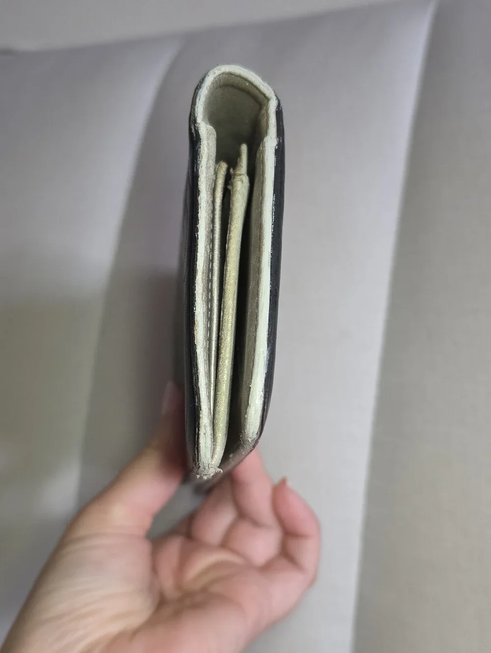 Authentic Chanel Long Clutch/Wallet Black Leather
